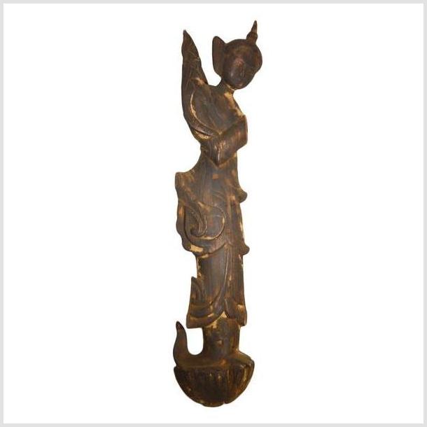 Antique Indonesian Hand Carved Wooden Statue- Asian Antiques, Vintage Home Decor & Chinese Furniture - FEA Home