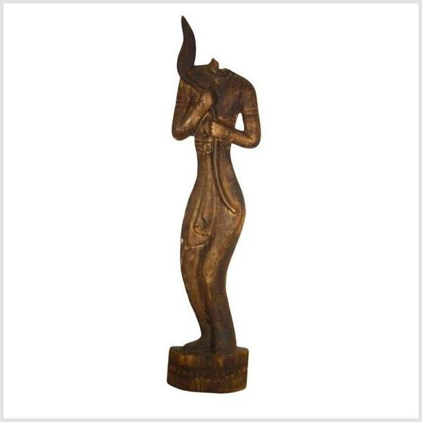 Antique Indonesian Hand Carved Wooden Statue-1. Asian & Chinese Furniture, Art, Antiques, Vintage Home Décor for sale at FEA Home