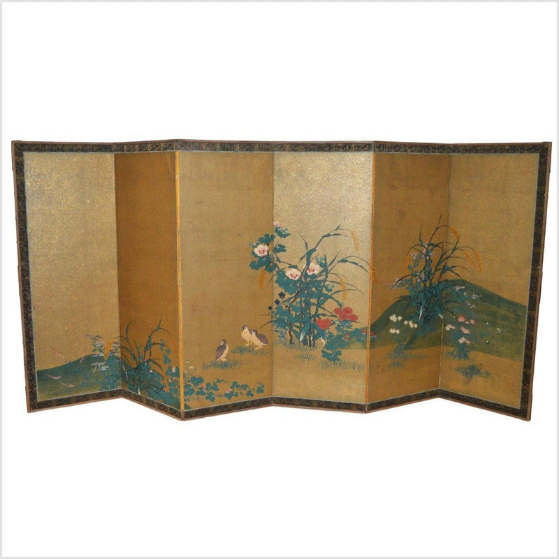 Antique Japanese Gilt Screen- Asian Antiques, Vintage Home Decor & Chinese Furniture - FEA Home