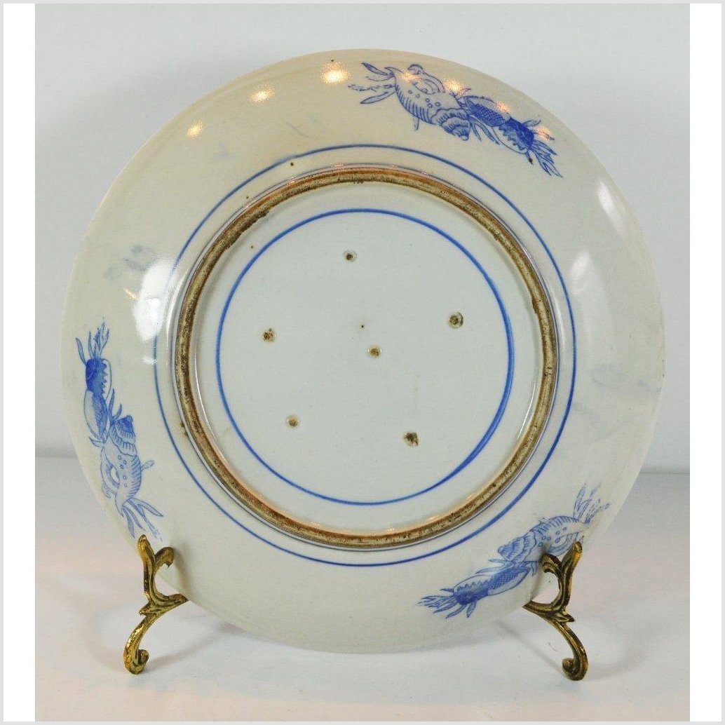 Antique Japanese Hand-Painted Plate-5. Asian &amp; Chinese Furniture, Art, Antiques, Vintage Home Décor for sale at FEA Home