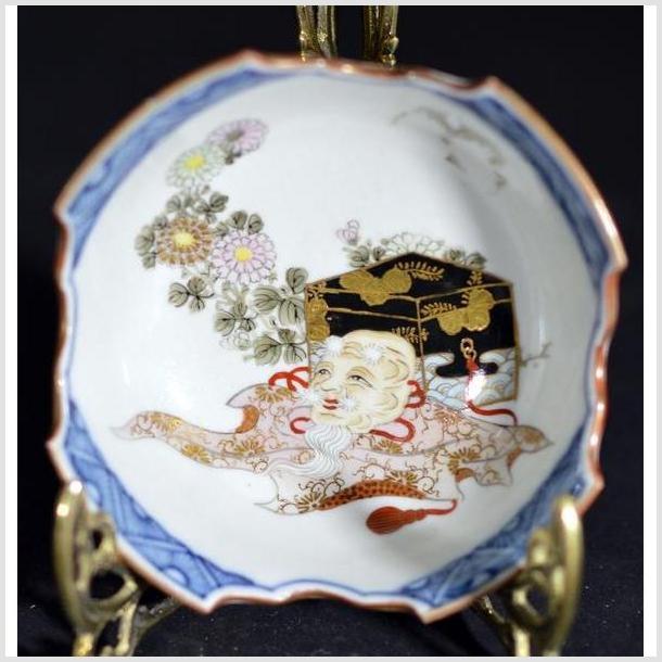 Antique Japanese Hand Painted Porcelain Dish / Bowl-1. Asian & Chinese Furniture, Art, Antiques, Vintage Home Décor for sale at FEA Home