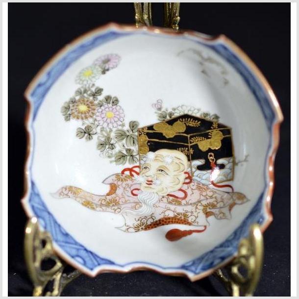 Antique Japanese Hand Painted Porcelain Dish / Bowl-YN4721 / 1-1. Asian & Chinese Furniture, Art, Antiques, Vintage Home Décor for sale at FEA Home
