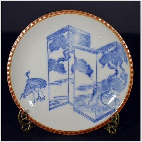 Set of 4 Antique Japanese Igezara Plates-YN4363-2. Asian & Chinese Furniture, Art, Antiques, Vintage Home Décor for sale at FEA Home