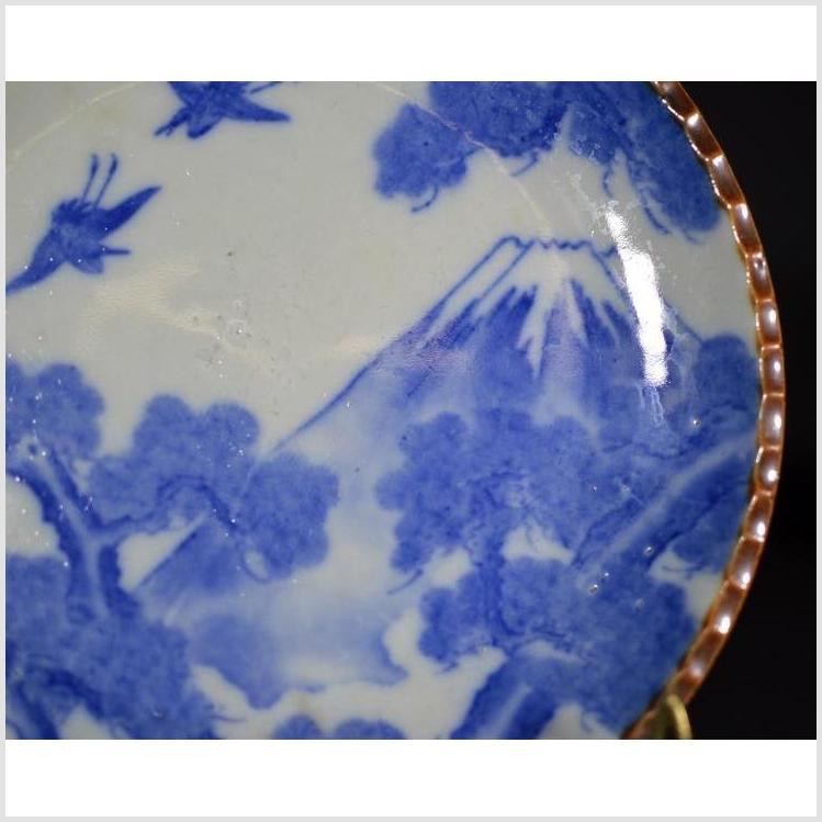 Antique Japanese Igezara Transferware Plate
