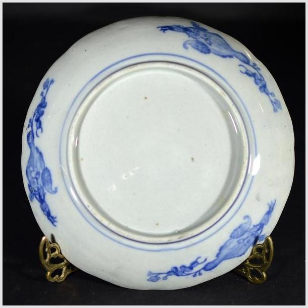 Antique Japanese Igezara Transferware Plate-YN4624-5. Asian & Chinese Furniture, Art, Antiques, Vintage Home Décor for sale at FEA Home