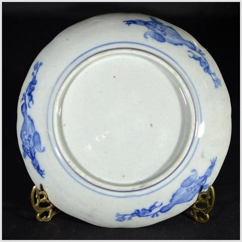 Antique Japanese Igezara Transferware Plate-YN4624-5. Asian & Chinese Furniture, Art, Antiques, Vintage Home Décor for sale at FEA Home