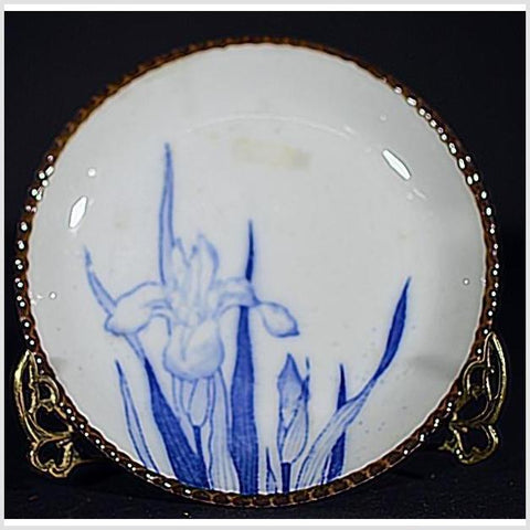 Antique Japanese Igezara Transferware Plate-YN4625 / 10-1. Asian & Chinese Furniture, Art, Antiques, Vintage Home Décor for sale at FEA Home