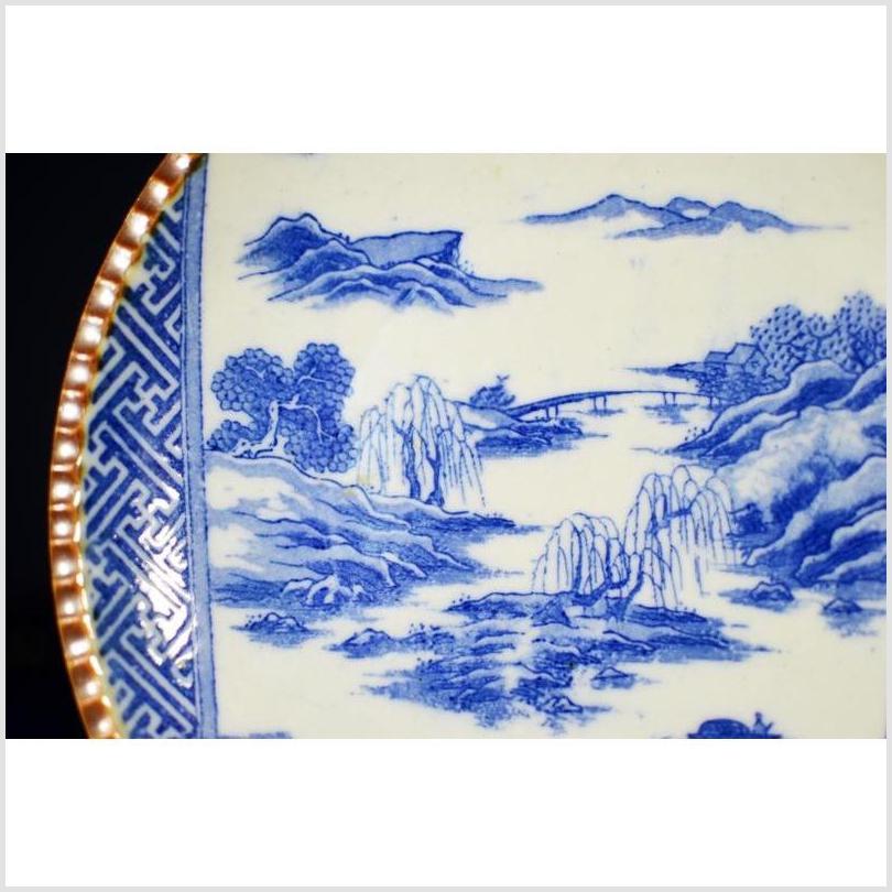 Antique Japanese Igezara Transferware Plate-3. Asian &amp; Chinese Furniture, Art, Antiques, Vintage Home Décor for sale at FEA Home