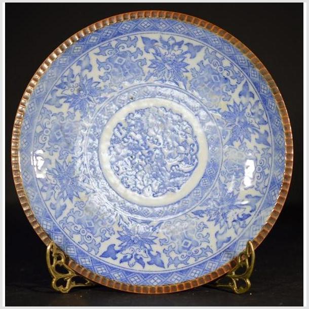 Antique Japanese Igezara Transferware Plate-1. Asian & Chinese Furniture, Art, Antiques, Vintage Home Décor for sale at FEA Home