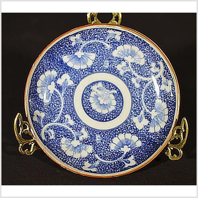 Antique Japanese Igezara Transferware Porcelain Plate- Asian Antiques, Vintage Home Decor & Chinese Furniture - FEA Home