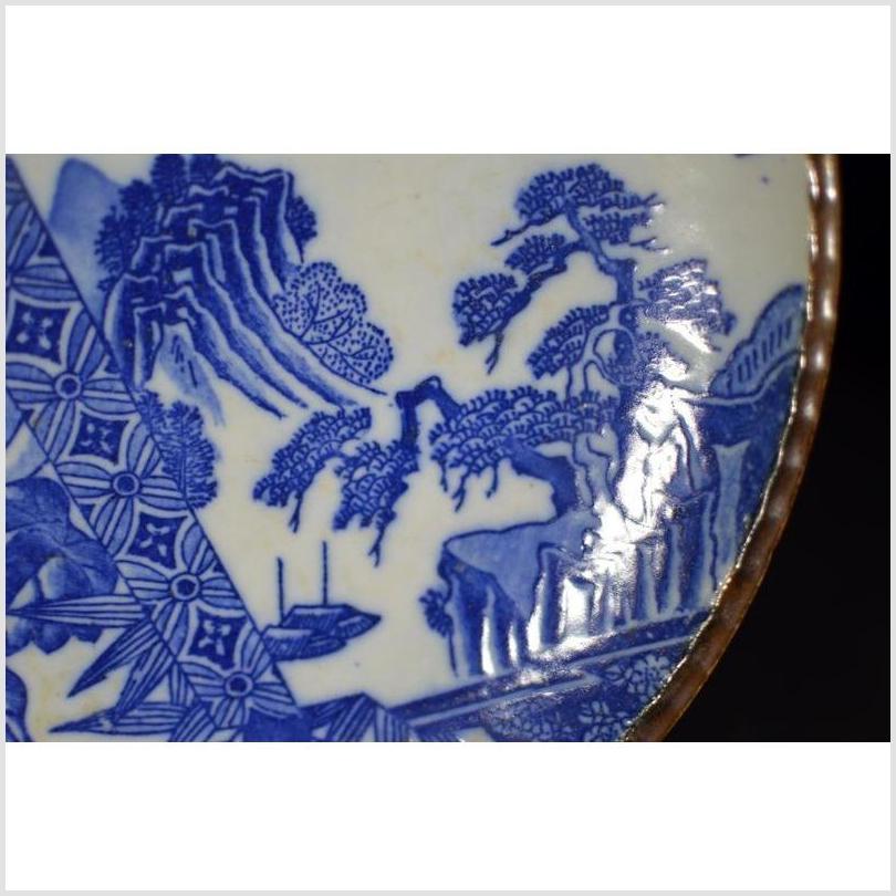 Antique Japanese Igezara Transferware Porcelain Plate-4. Asian &amp; Chinese Furniture, Art, Antiques, Vintage Home Décor for sale at FEA Home