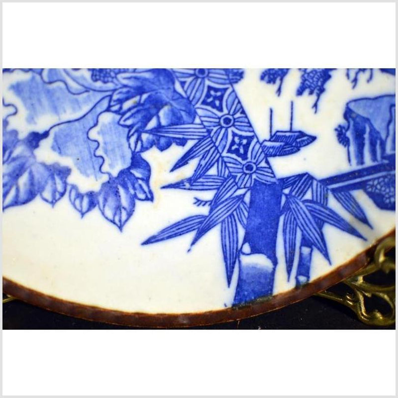 Antique Japanese Igezara Transferware Porcelain Plate 