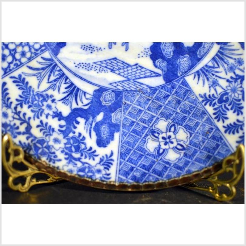 Antique Japanese Igezara Transferware Porcelain Plate-6. Asian &amp; Chinese Furniture, Art, Antiques, Vintage Home Décor for sale at FEA Home