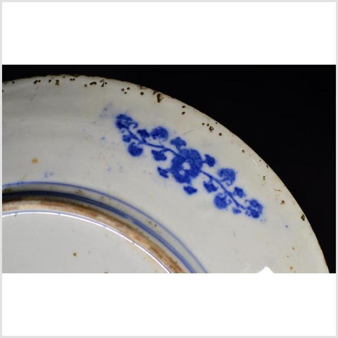 Antique Japanese Igezara Transferware Porcelain Plate-YN4696-9. Asian & Chinese Furniture, Art, Antiques, Vintage Home Décor for sale at FEA Home