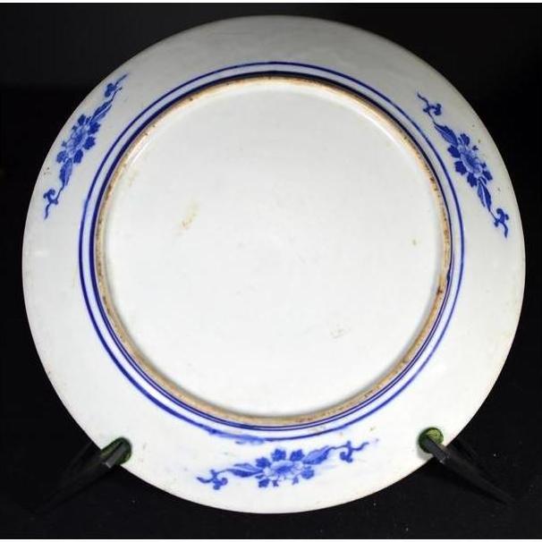 Antique Japanese Igezara Transferware Porcelain Plate-7. Asian &amp; Chinese Furniture, Art, Antiques, Vintage Home Décor for sale at FEA Home