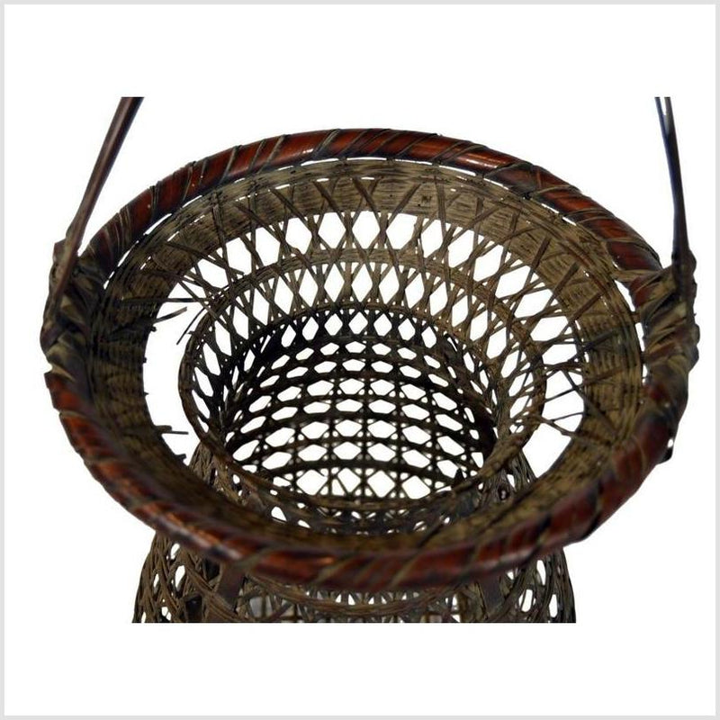 Antique Japanese Ikebana Basket 