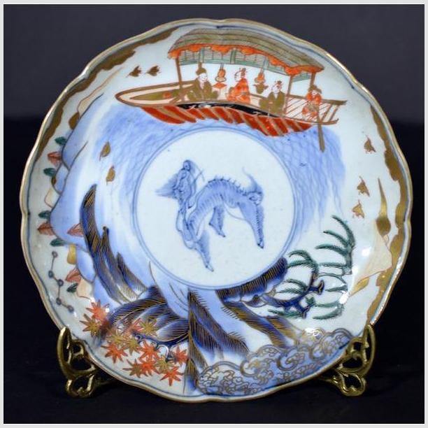 Antique Japanese Imari Hand Painted Porcelain Plate-1. Asian & Chinese Furniture, Art, Antiques, Vintage Home Décor for sale at FEA Home