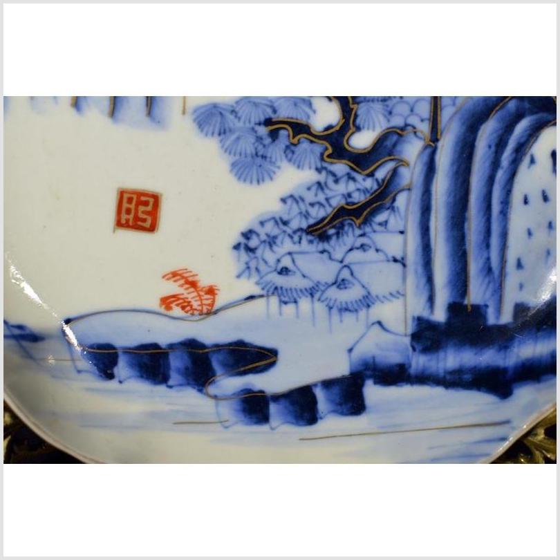 Antique Japanese Imari Hand Painted Porcelain Plate-4. Asian &amp; Chinese Furniture, Art, Antiques, Vintage Home Décor for sale at FEA Home