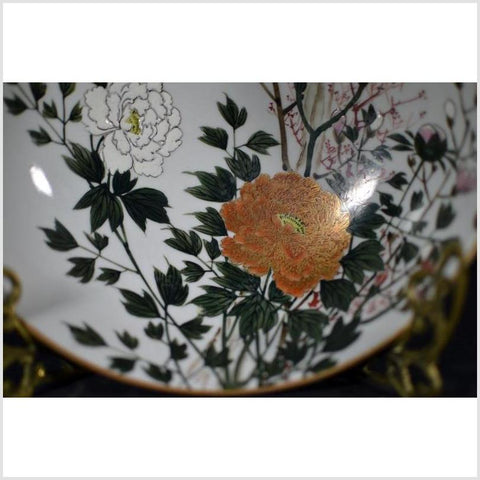 Antique Japanese Kutani Hand Painted Porcelain Bowl-YN4725-2. Asian & Chinese Furniture, Art, Antiques, Vintage Home Décor for sale at FEA Home