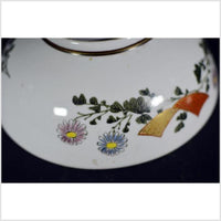 Antique Japanese Kutani Hand Painted Porcelain Bowl