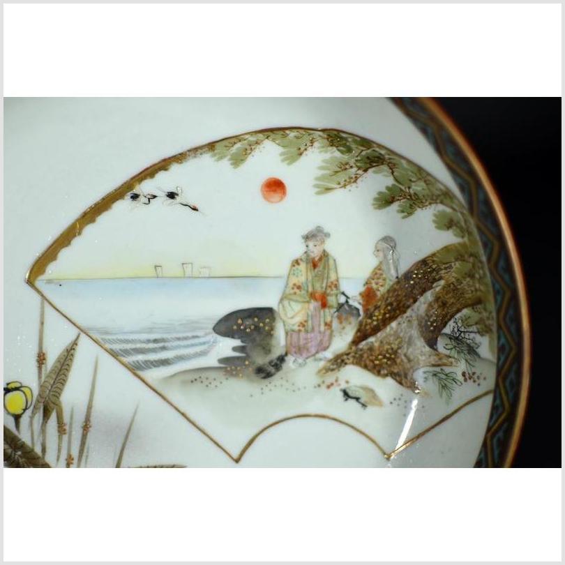 Antique Japanese Kutani Hand Painted Porcelain Plate-2. Asian & Chinese Furniture, Art, Antiques, Vintage Home Décor for sale at FEA Home