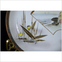 Antique Japanese Kutani Hand Painted Porcelain Plate 