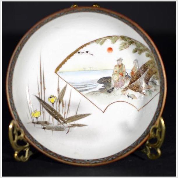 Antique Japanese Kutani Hand Painted Porcelain Plate-1. Asian & Chinese Furniture, Art, Antiques, Vintage Home Décor for sale at FEA Home