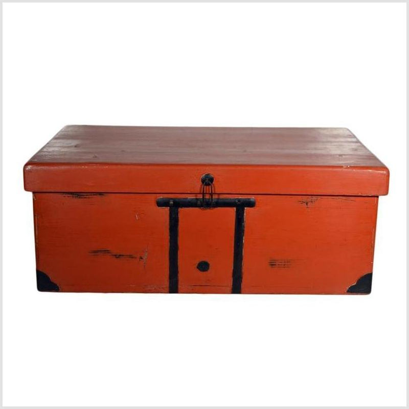 Antique Japanese Lacquered Trunk-YN4291-5. Asian & Chinese Furniture, Art, Antiques, Vintage Home Décor for sale at FEA Home