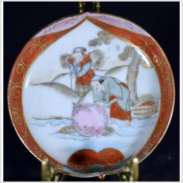 Antique Japanese Satsuma Hand Painted Porcelain Plate-1. Asian & Chinese Furniture, Art, Antiques, Vintage Home Décor for sale at FEA Home