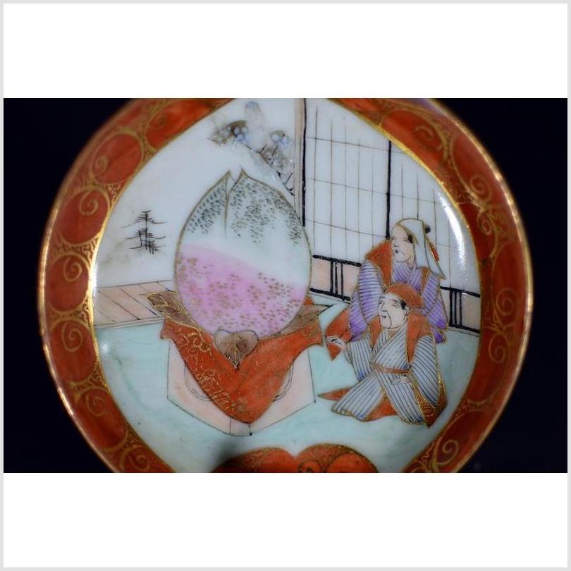 Antique Japanese Satsuma Hand Painted Porcelain Plate-2. Asian & Chinese Furniture, Art, Antiques, Vintage Home Décor for sale at FEA Home
