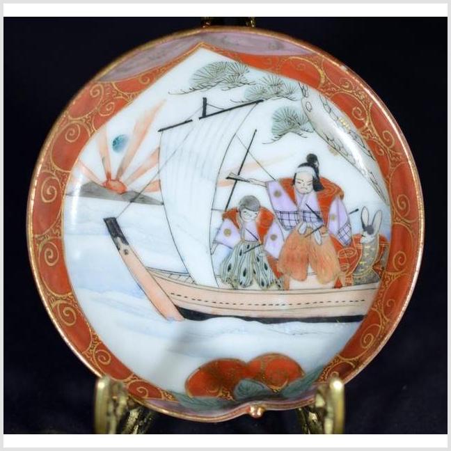 Antique Japanese Satsuma Hand Painted Porcelain Plate-1. Asian & Chinese Furniture, Art, Antiques, Vintage Home Décor for sale at FEA Home