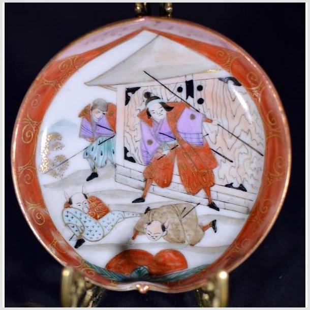 Antique Japanese Satsuma Hand Painted Porcelain Plate-1. Asian & Chinese Furniture, Art, Antiques, Vintage Home Décor for sale at FEA Home