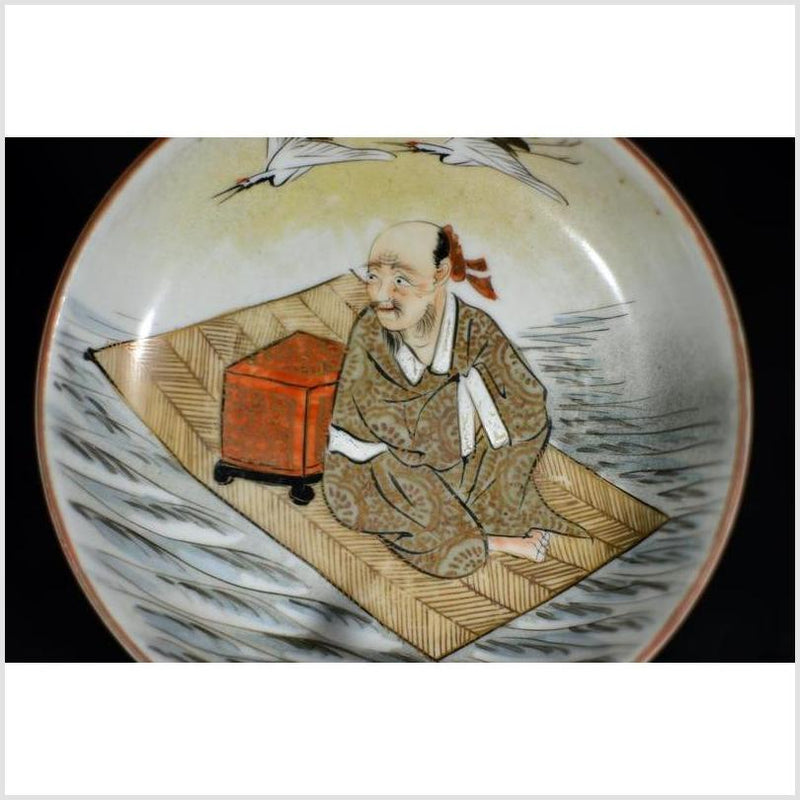 Antique Japanese Satsuma Hand Painted Porcelain Plate-YN4719-2. Asian & Chinese Furniture, Art, Antiques, Vintage Home Décor for sale at FEA Home