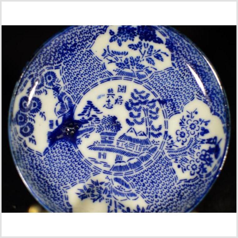 Antique Japanese Transferware Porcelain Plate 