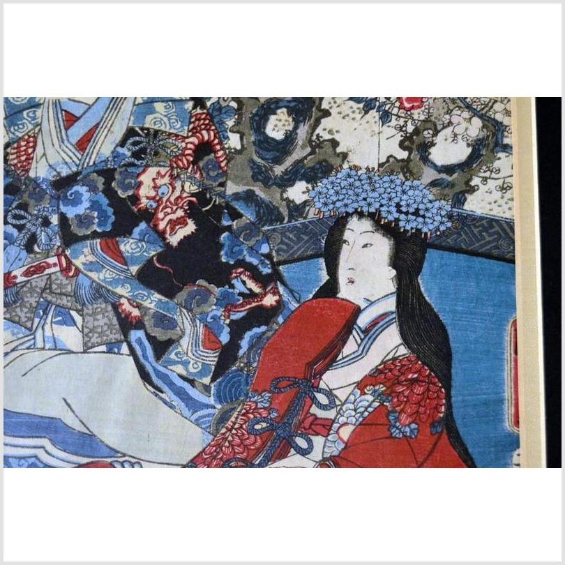 Antique Japanese Woodblock Print, Meiji Period-4. Asian &amp; Chinese Furniture, Art, Antiques, Vintage Home Décor for sale at FEA Home
