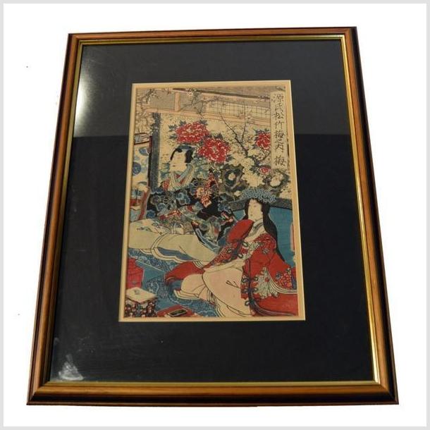 Antique Japanese Woodblock Print, Meiji Period-1. Asian & Chinese Furniture, Art, Antiques, Vintage Home Décor for sale at FEA Home