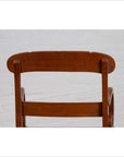 Antique Javanese Wooden Armchair with Carved Back, Curving Arms and Rattan Seat-14. Asian & Chinese Furniture, Art, Antiques, Vintage Home Décor for sale at FEA Home