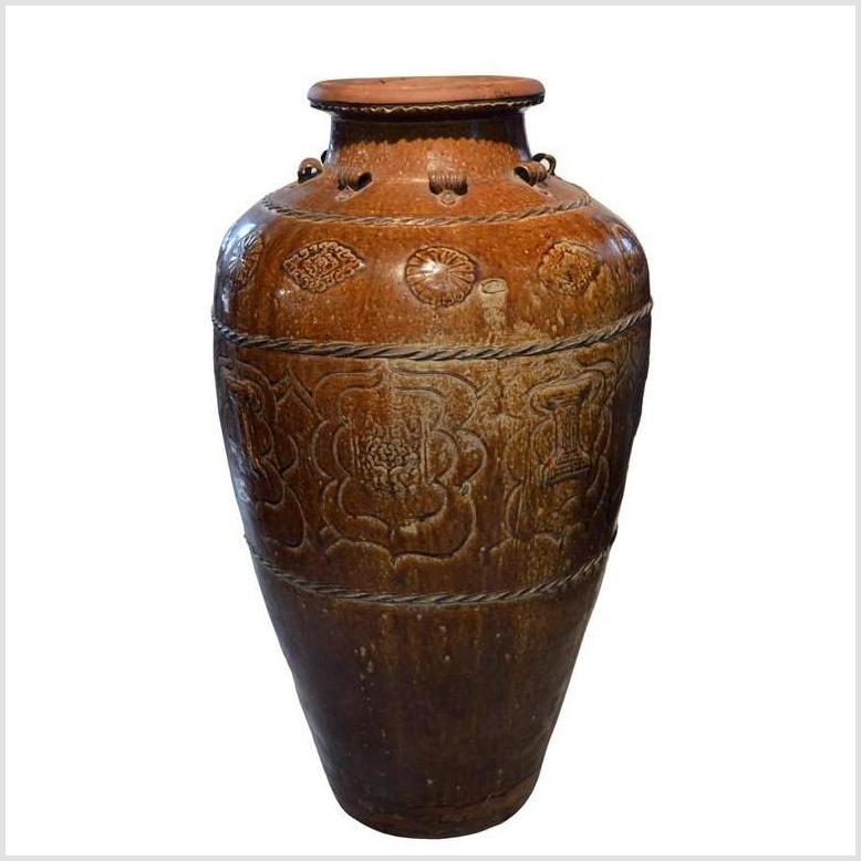 Antique Martaban Water Jar- Asian Antiques, Vintage Home Decor & Chinese Furniture - FEA Home