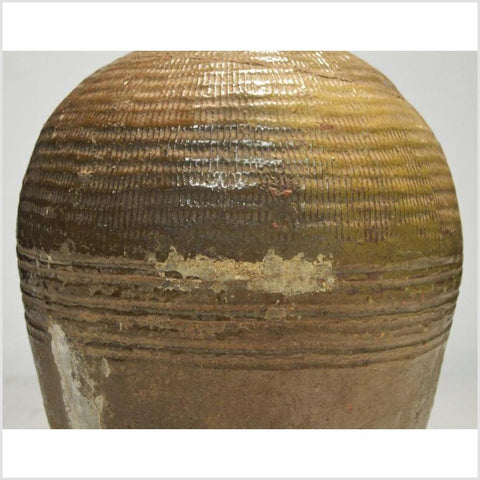 Antique Monochrome Thai Water Jar