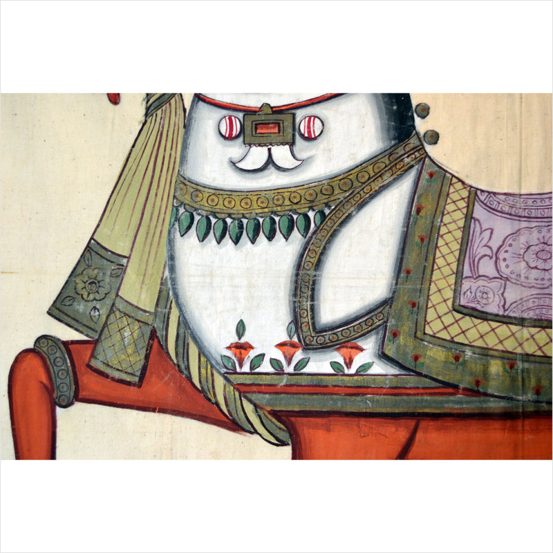 Antique Mughal Indian Horse Painting-YN5744-3. Asian & Chinese Furniture, Art, Antiques, Vintage Home Décor for sale at FEA Home