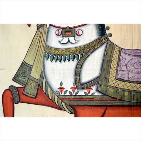 Antique Mughal Indian Horse Painting-YN5744-3. Asian & Chinese Furniture, Art, Antiques, Vintage Home Décor for sale at FEA Home