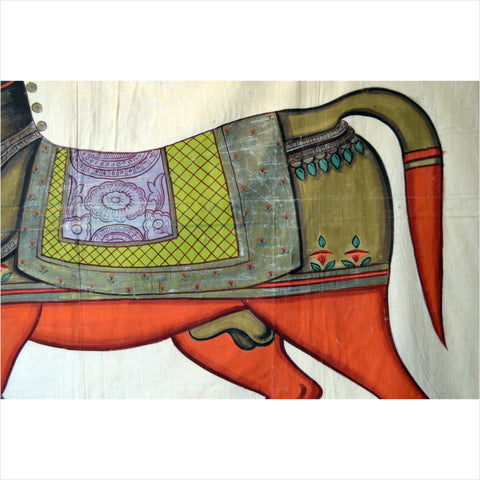Antique Mughal Indian Horse Painting-YN5745-4. Asian & Chinese Furniture, Art, Antiques, Vintage Home Décor for sale at FEA Home