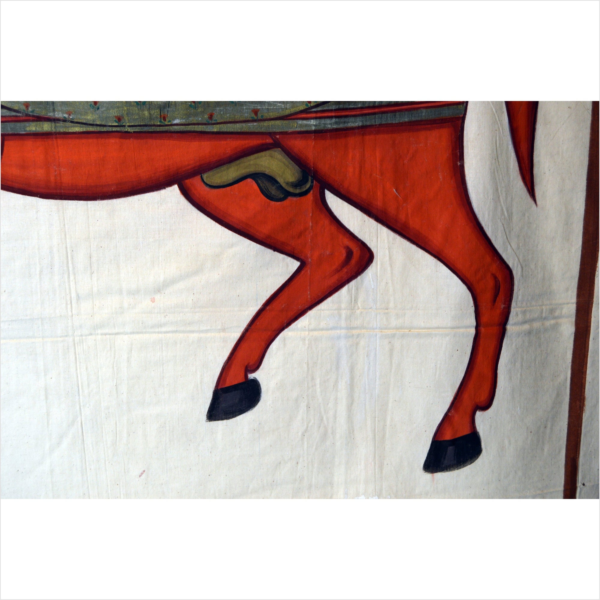 Antique Mughal Indian Horse Painting-6. Asian &amp; Chinese Furniture, Art, Antiques, Vintage Home Décor for sale at FEA Home