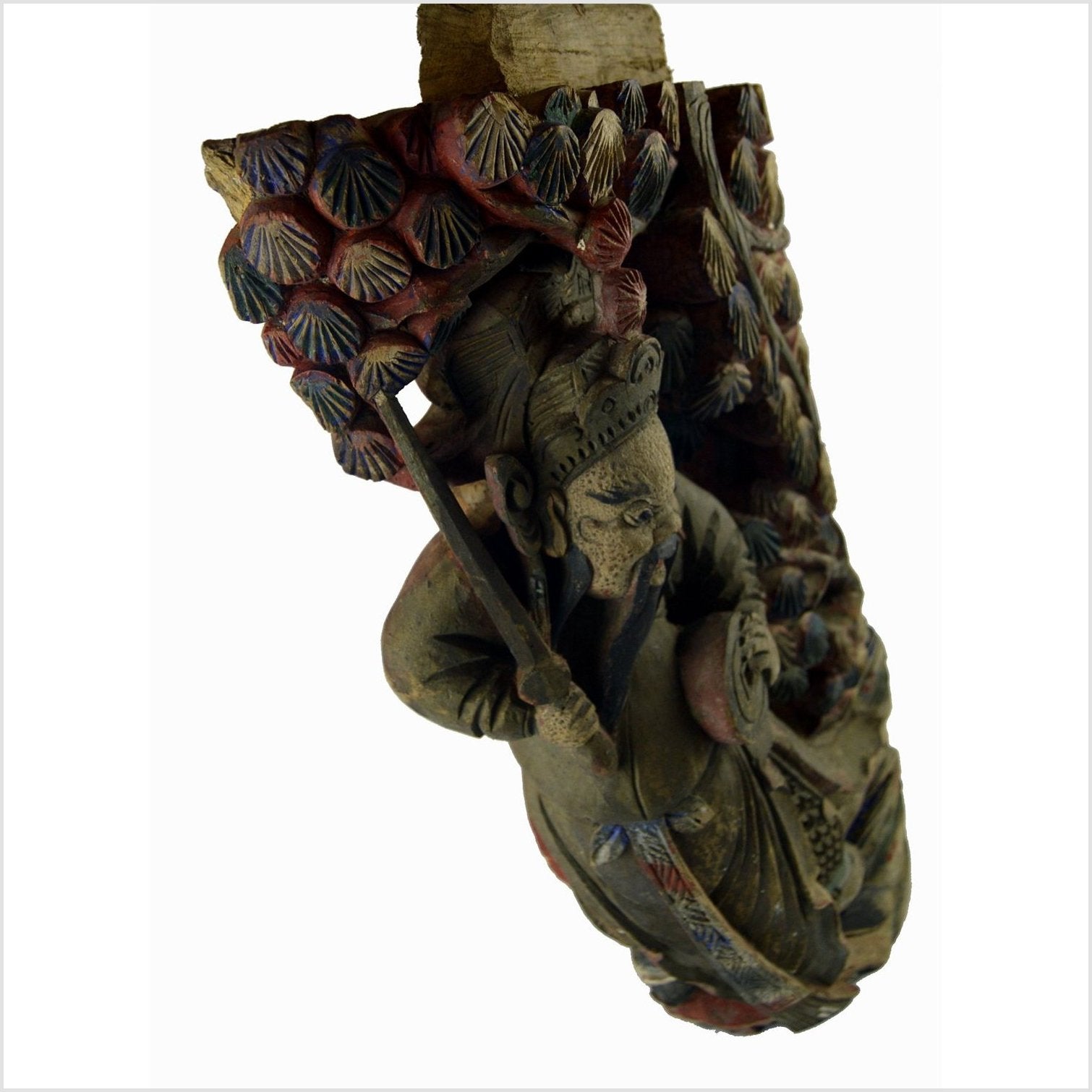 Antique Multicolor Corbel-10. Asian &amp; Chinese Furniture, Art, Antiques, Vintage Home Décor for sale at FEA Home