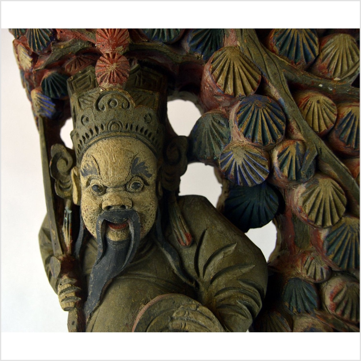 Antique Multicolor Corbel-7. Asian &amp; Chinese Furniture, Art, Antiques, Vintage Home Décor for sale at FEA Home
