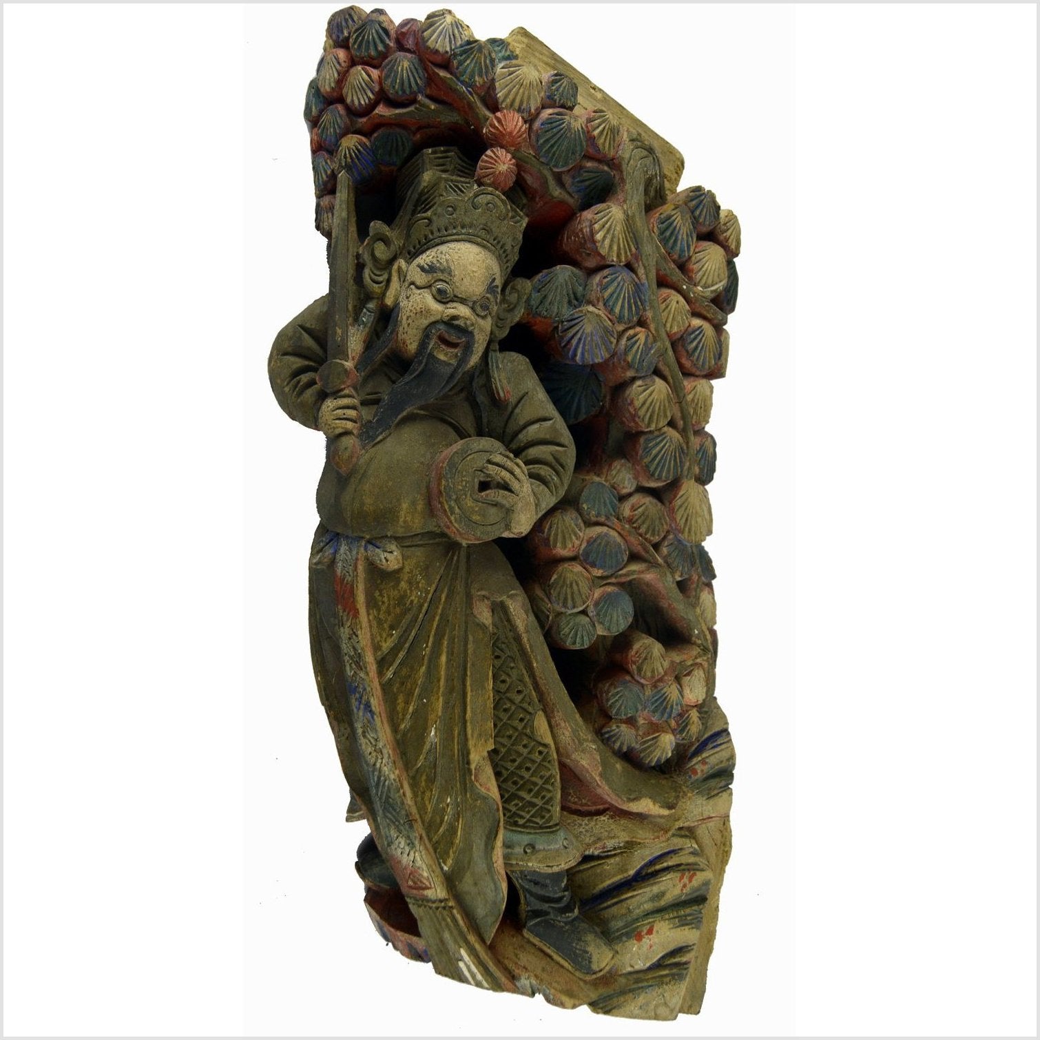 Antique Multicolor Corbel-9. Asian &amp; Chinese Furniture, Art, Antiques, Vintage Home Décor for sale at FEA Home