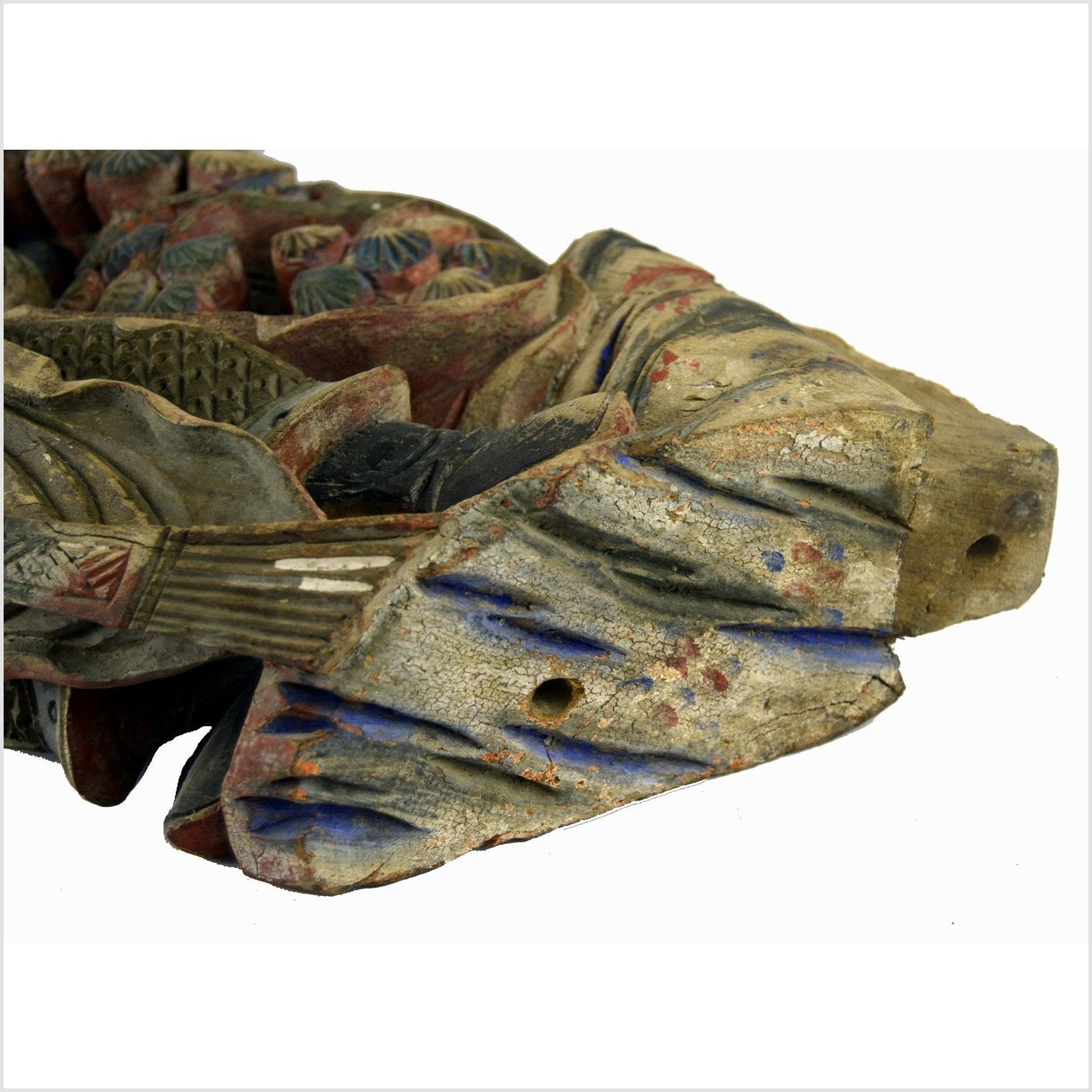 Antique Multicolor Corbel-1. Asian & Chinese Furniture, Art, Antiques, Vintage Home Décor for sale at FEA Home