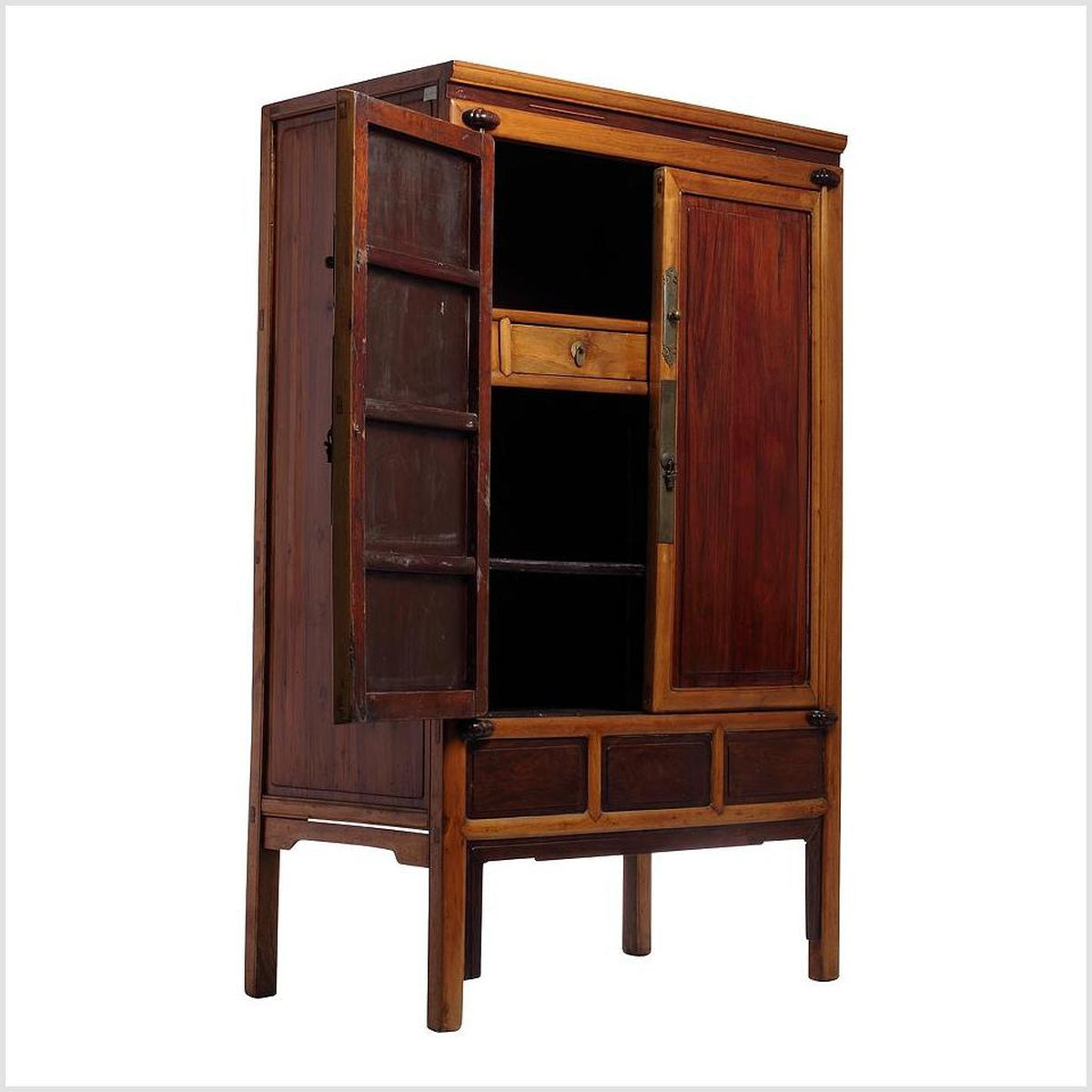 Antique Ningbo Elm and Cypress Wood Cabinet from China, 19th Century-2. Asian & Chinese Furniture, Art, Antiques, Vintage Home Décor for sale at FEA Home