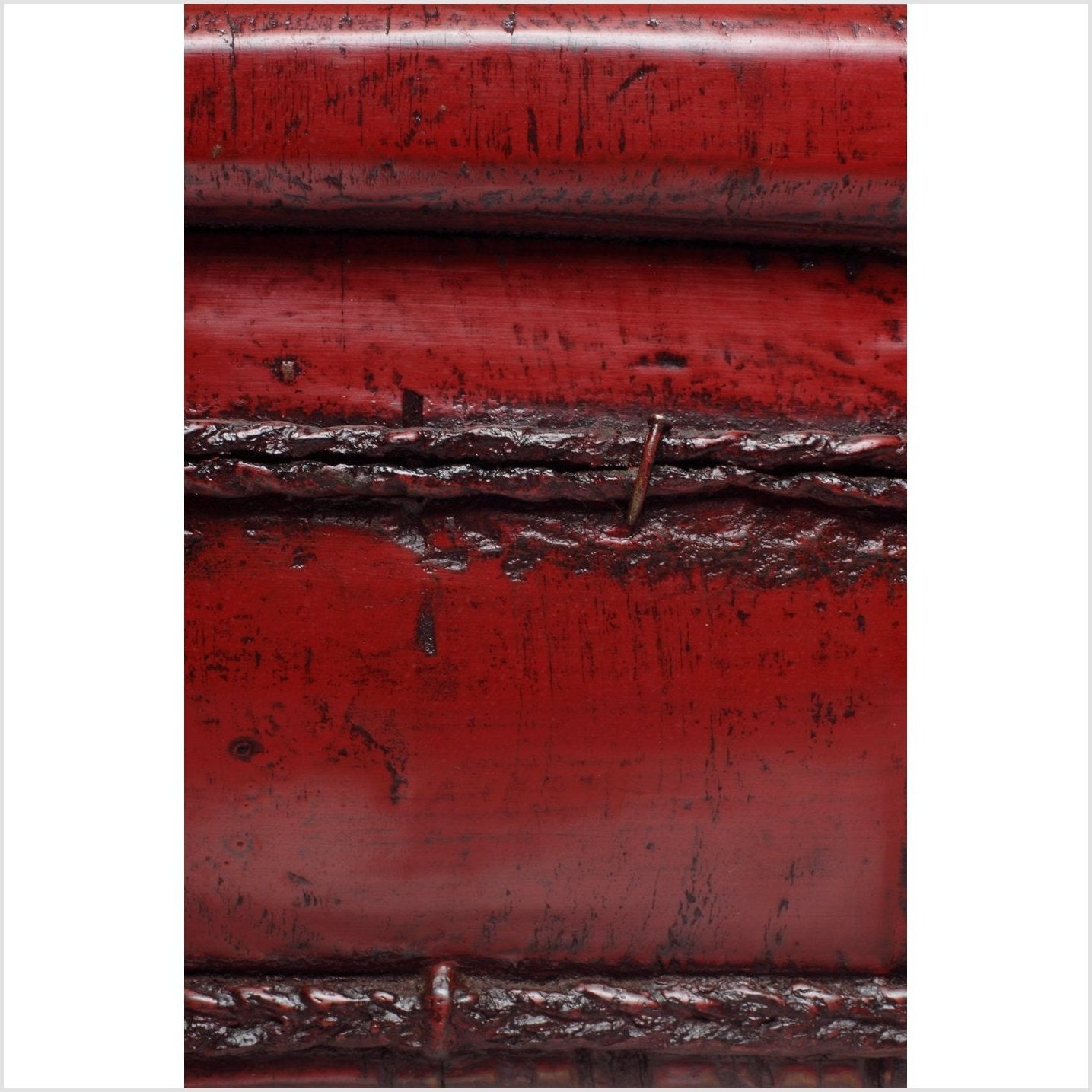 Antique Red Wooden Basin-3. Asian &amp; Chinese Furniture, Art, Antiques, Vintage Home Décor for sale at FEA Home