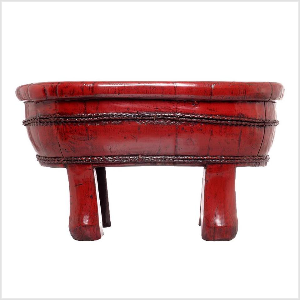 Antique Red Wooden Basin-1. Asian & Chinese Furniture, Art, Antiques, Vintage Home Décor for sale at FEA Home